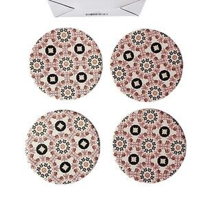 NIB‎ Chic & Tonic Red Floral Stoneware Coasters